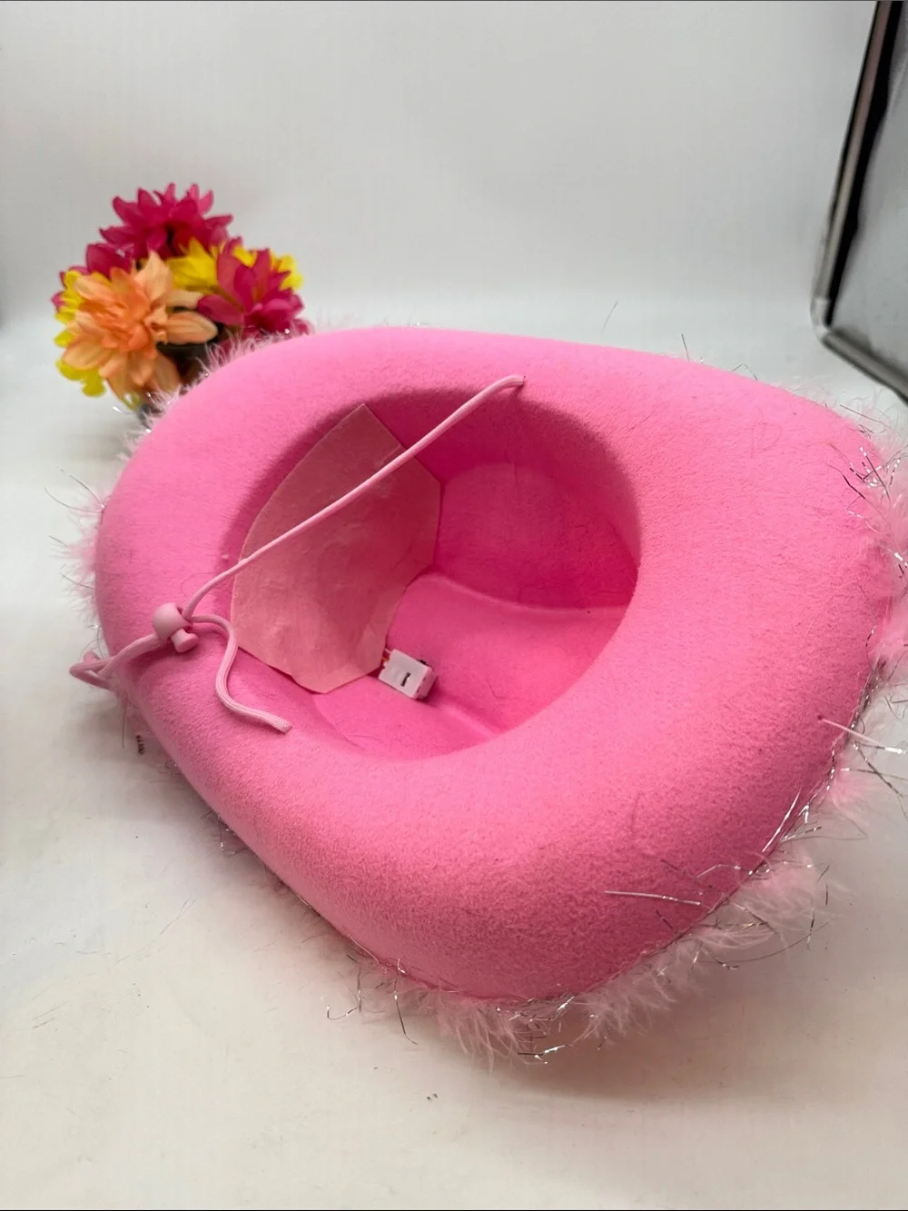 Pink Princess Cowgirl Hat with Rhinestone Tiara